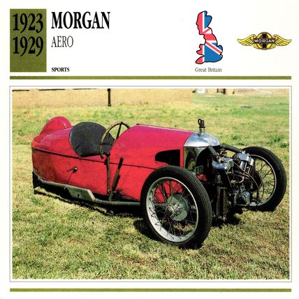 Collectors Club card. Classic Cars. Morgan Aero