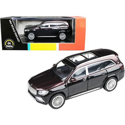 Mercedes-Maybach GLS 600 with Sunroof Rubellite Red and Obsidian Black Metall...