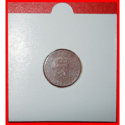 Ⰶ LION 1914-1945: NETHERLANDS EAST INDIES★1/2 CENT 1932 1+A★LOW START★NO RESERVE
