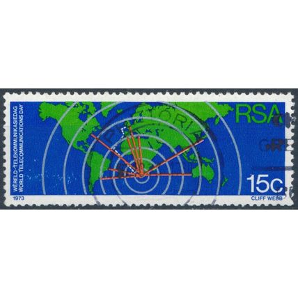 World Communications Day - South Africa 1973 - F H - SG 338 (D)