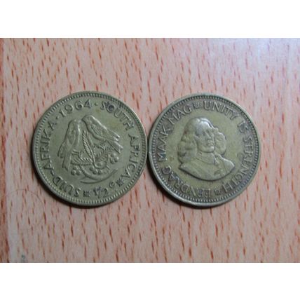 Suid Africa South Africa 1964 1/2 Cent Coin