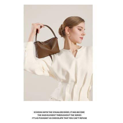 Women's Genuine Leather Tote Bag Purse Handbags Brown