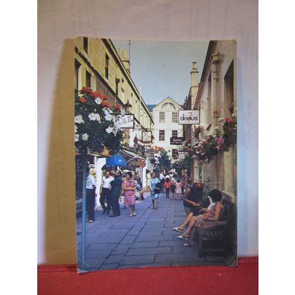 NORTHUMBERLAND PLACE, BATH, SOMERSET. used postcard by Harvey Barton 1974 pm =