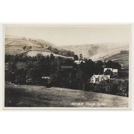 Derwent Village now submerged Ladybower Derbyshire early 20th C. RPPC K Ltd