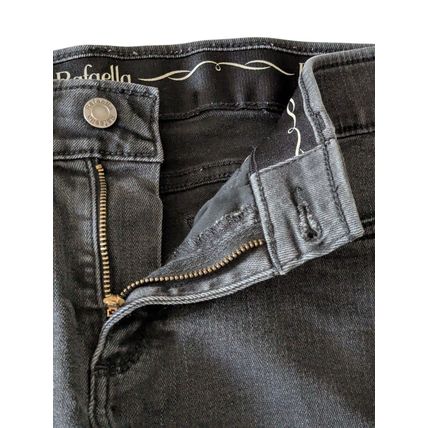 Rafaella Weekend Jeans Womens 8 Black Stretch Slimming Bootcut Pants Cotton Blen
