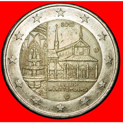 Ⰶ BADEN-WUERTTEMBERG RELIGION:GERMANY★2 EUROS 2013D BAVARIA★LOW START★NO RESERVE