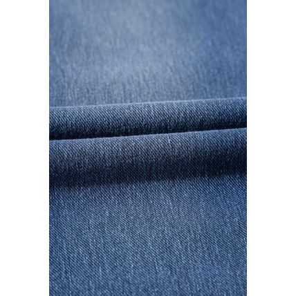 Navy Blue Skinny Elastic Waist Ankle Length Mid Waist Jeggings with Pockets