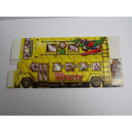Kellogg`s 2004 Variety Pack Cereal Box Safari Bus Chocolate Fountain Tour