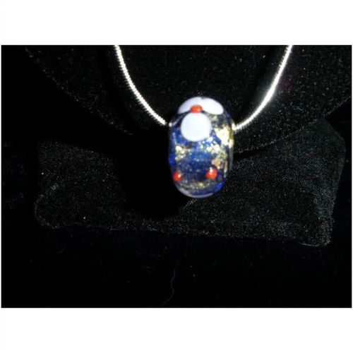 Glass Bead Necklace - Purple