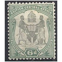 BCA (Nyasaland) 1897 SG46 6d Black & Green Mounted Mint...