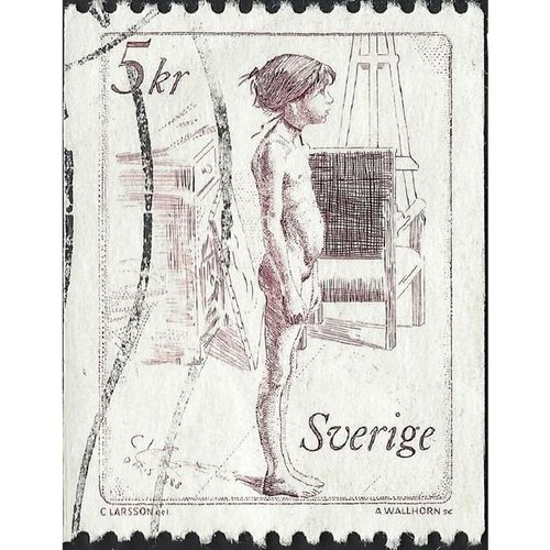 SWEDEN, Engraved Nude, brown 1982, 5Kr