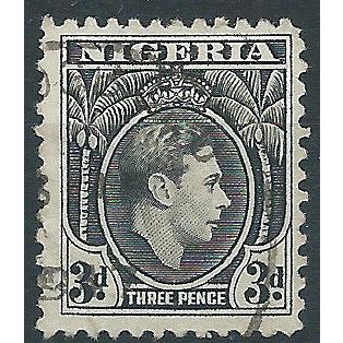 Nigeria 1944 SG53b 3d Black Fine Used....