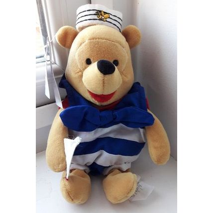 NAUTICAL POOH 8", Plush/Beanie, Tagged, DISNEY
