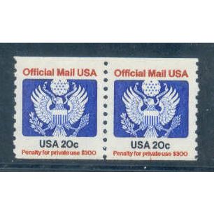 O135v 20c Eagle Very Fine MNH CNP Right 1 P0151