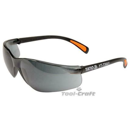 Yato professional safety glasses impact resistant, smoke lenses (YT-73641)