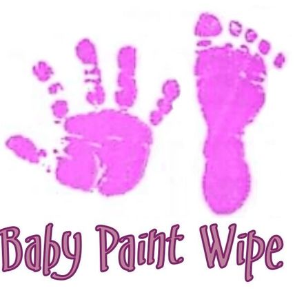 New Baby Girl Violet Purple Toddler Newborn Paint Wipe Hand Footprint Prints Kit