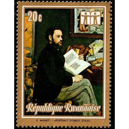 Rwanda 1973 Art Manet 20c MH Stamp Paintings