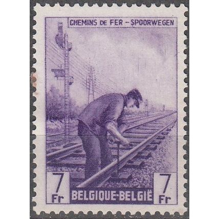 Belgique 1945 Michel Colis Postaux 268 O Cote (2008) 0.40 € Cheminot