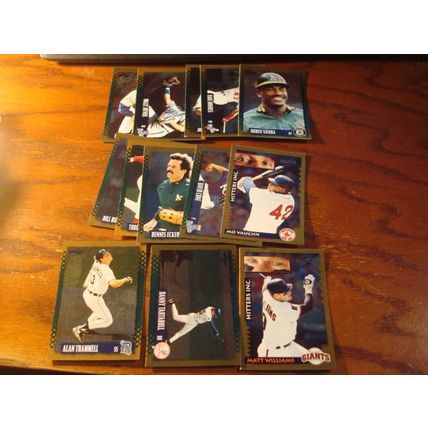 1995 Score Gold Rush Inserts, 13-Cards, ECKERSLEY/TRAMMELL, ++