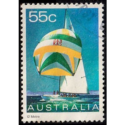 Australia 1981 Sailing Yacht 55c Used Stamp 12 Metre ,