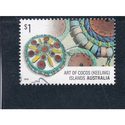 Cocos (Keeling) Islands -2016, Art, Shoreline Flotsum - S 1.00 used
