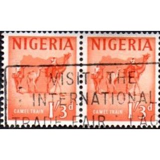 Nigeria 1961. 1/3Value. Camel Train. Fine Used Pair
