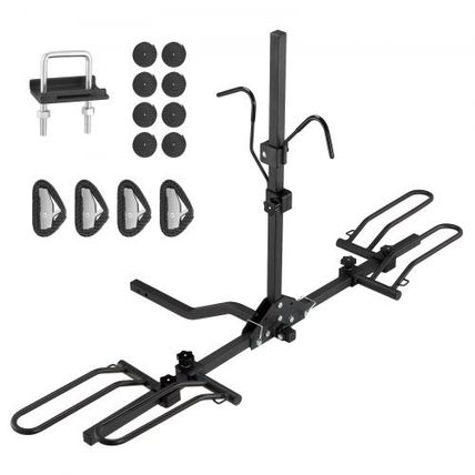 2-Bike Rack Hitch Mount Folding Carrier Car Truck SUV 1.25"/2" Receiver