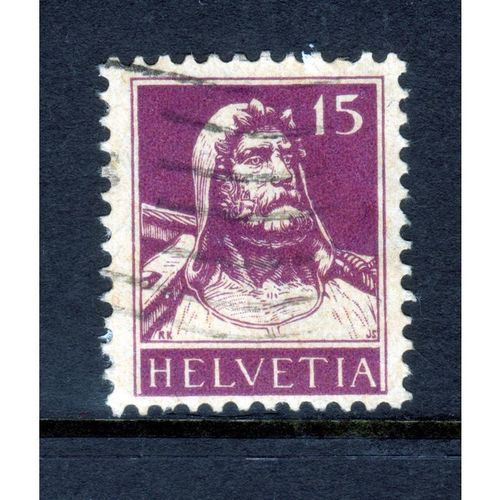 SWITZERLAND 1914 SG285 15c PURPLE on BUFF FINE USED