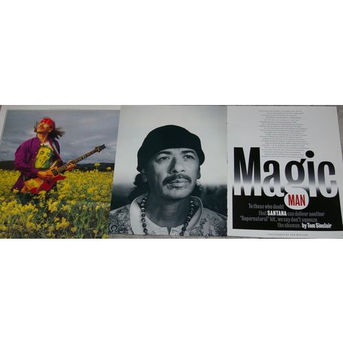 CARLOS SANTANA 88x CLIPPINGS incl 1980s Japan