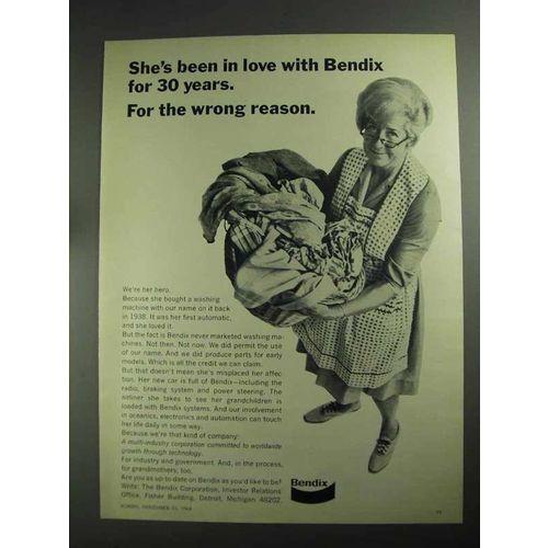 1968 Bendix Corporation Ad - She's Been in Love With