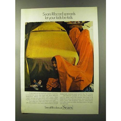 1973 Sears Ribcord Spreads Ad - Let Kids be Kids