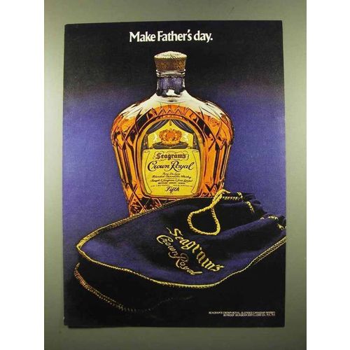 1975 Seagram's Crown Royal Whisky Ad, Make Father's Day