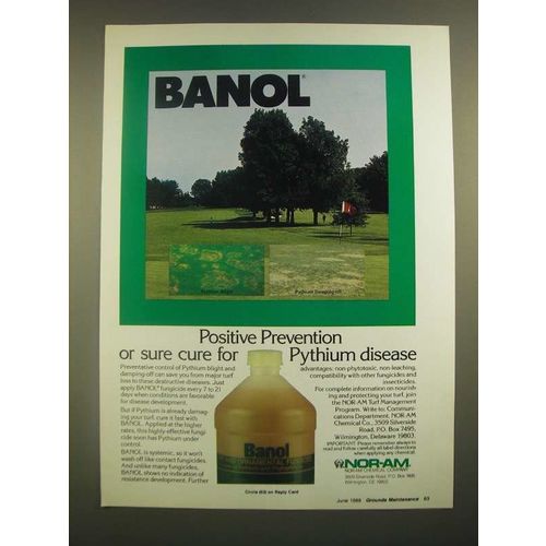 1988 Nor-Am Banol Fungicide Ad - Positive Prevention