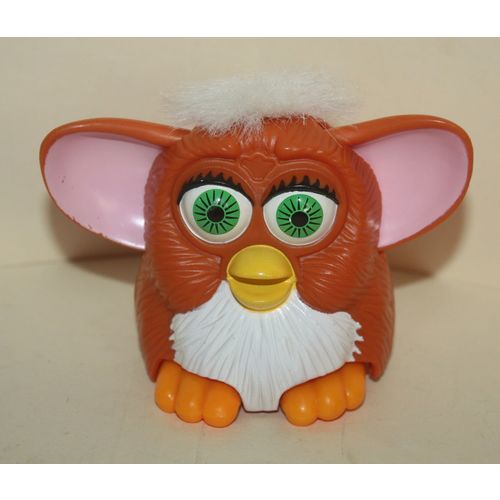 1999 McDonalds Furby Rust Brown & White Rolling Furby