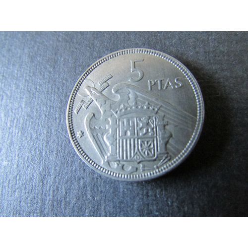 1957 SPAIN FIVE PESETA FREE POST. R