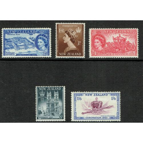 New Zealand 1953 Coronation set 5v SG714-718 UM