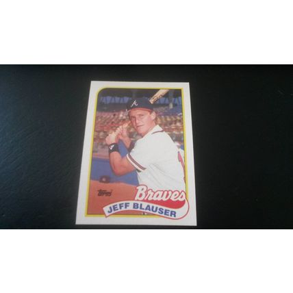 1989 Topps Card # 083 Jeff Blauser Excellent (5) Atlanta Braves