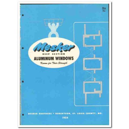 Mesker Brothers Iron Works 1955 vintage window catalog aluminum