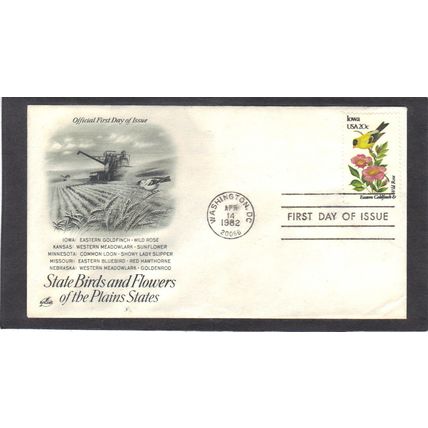 FDC Art Craft 1967 20c Goldfinch (Cachet-U/A) CV00138