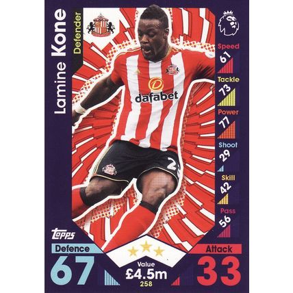 Match Attax 2016/2017 258 Lamine Kone Sunderland