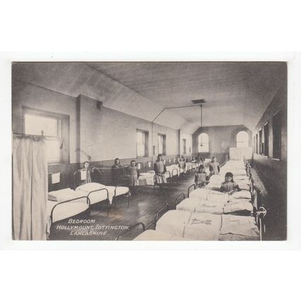 Girls Bedroom Dormitory Hollymount School Tottington Postcard Lancashire