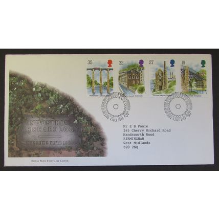 ROYAL MAIL - INDUSTRIAL ARCHAEOLOGY FIRST DAY COVER 1989