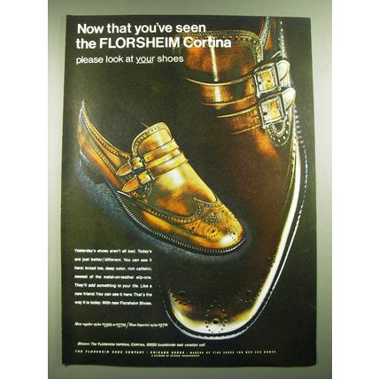 1968 Florsheim Imperial Cortina 93020 Shoes Advertisement - Now that you've seen