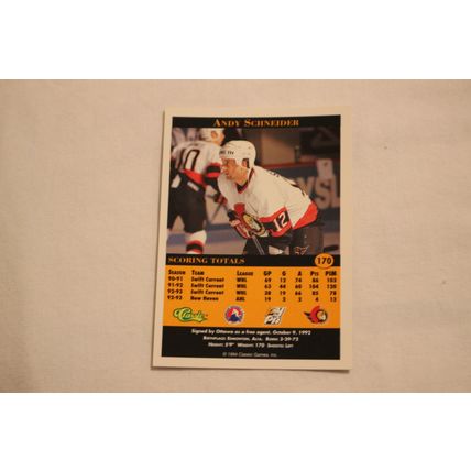 Andy Schneider 1994 Classic Pro Prospects NO. 170