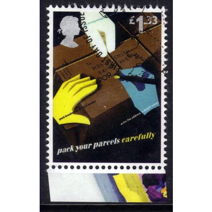 GB 2016 QE2 £1.33p 500 Years Royal Mail poster Pk Parcels Ex DY 16 SG 3805 ( H12