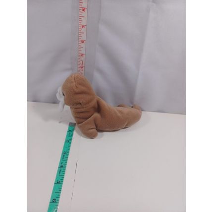 WALRUS BROWN STUFFED BEANBAG ANIMAL TOY 6 inch