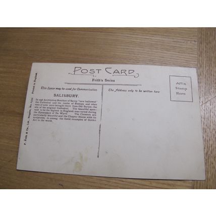 Early Frith Postcard - Salisbury Cathedral N.E