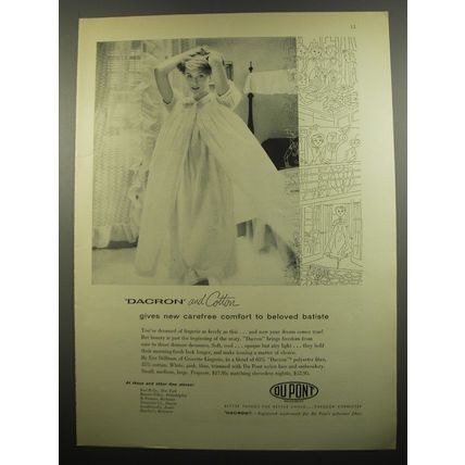 1955 Du Pont Gracette Lingerie by Eve Stillman Advertisement