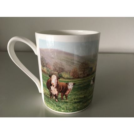 HUDSON MIDDLETON MUG - HEREFORD COWS