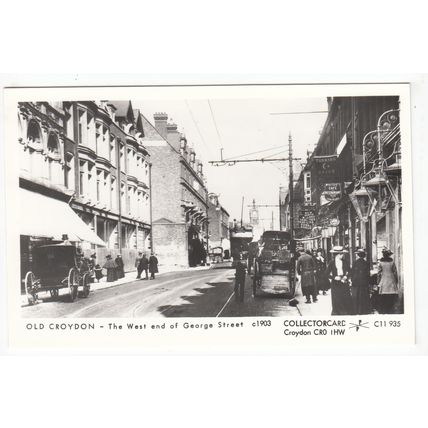 George Street Croydon Pamlin Prints Reproduction Postcard Surrey C11 935